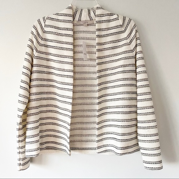 LOFT Sweaters - Loft Open Front Cardigan Ivory Size Extra Small